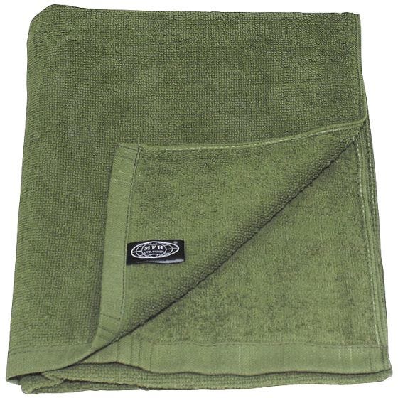 MFH Badstof Handdoek 110x50 cm - OD Groen