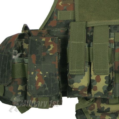 MFH Ranger MOLLE Tactisch Vest - Flecktarn