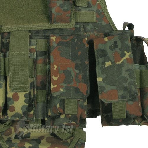 MFH Ranger MOLLE Tactisch Vest - Flecktarn