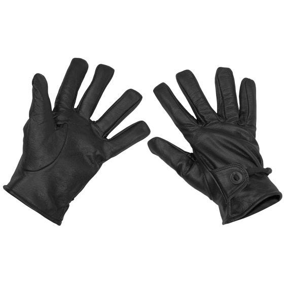 MFH Western Leather Handschoenen - Zwart