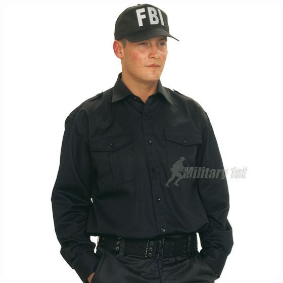 Mil-Tec FBI Baseballpet met Plastic Band - Zwart