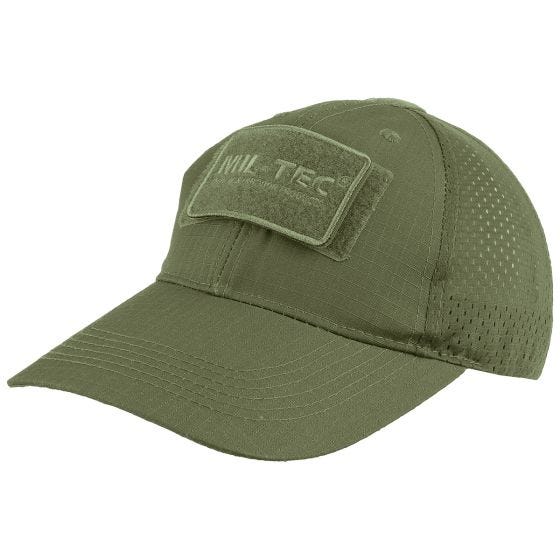 Mil-Tec Baseballpet met Net - Olijf