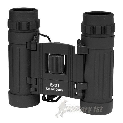 Mil-Tec Opvouwbare Verrekijker 8x21 - Zwart