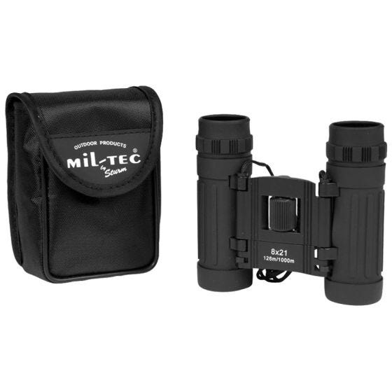Mil-Tec Opvouwbare Verrekijker 8x21 - Zwart