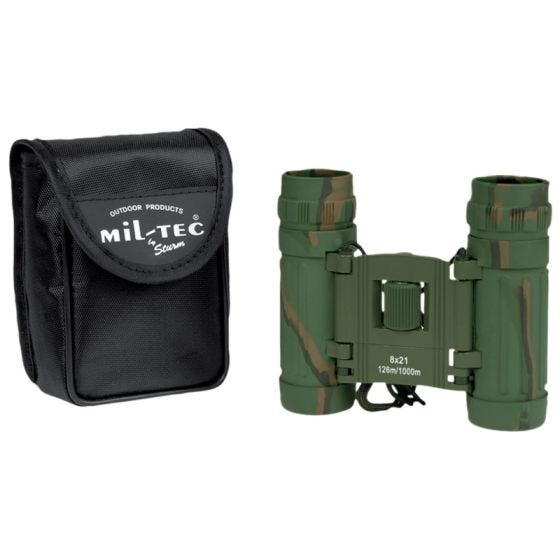 Mil-Tec Opvouwbare Verrekijker 8x21 - Camo
