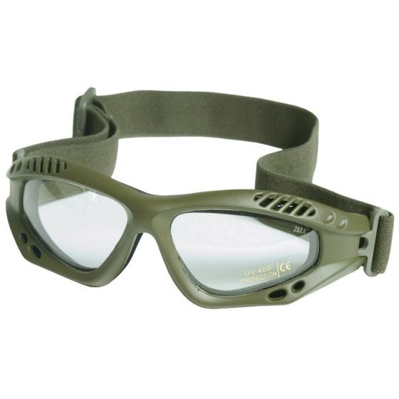 Mil-Tec Commando Air Pro Stofbrillen - Helder Olijf