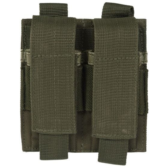 Mil-Tec Dubbele Pistoolpatroonbuidel - Olijf