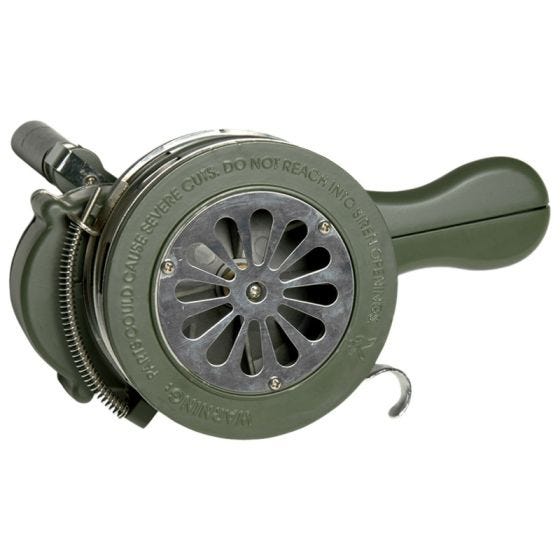 Mil-Tec Sirene met Handslinger - Olijf