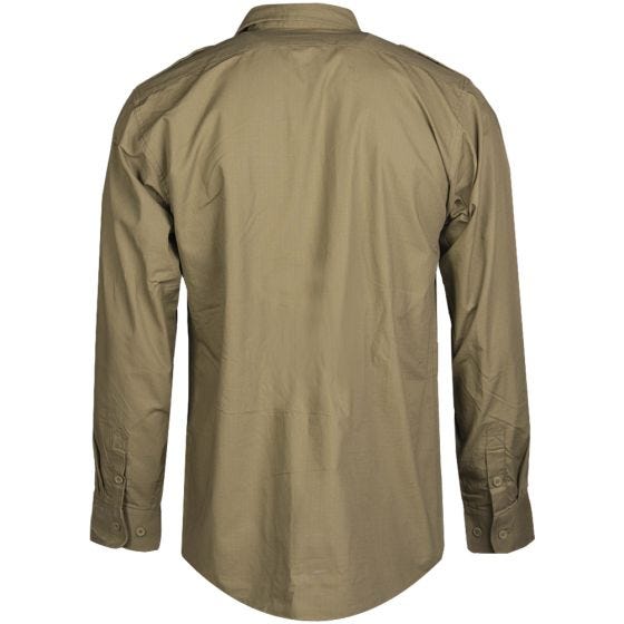Mil-Tec Overhemd met Lange Mouwen RipStop - Coyote