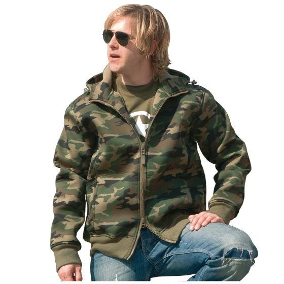 Mil-Tec Jack met Fleecevoering Neopreen - Woodland