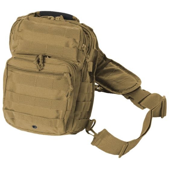 Mil-Tec Kleine Aanvalsrugzak met één Riem - Coyote