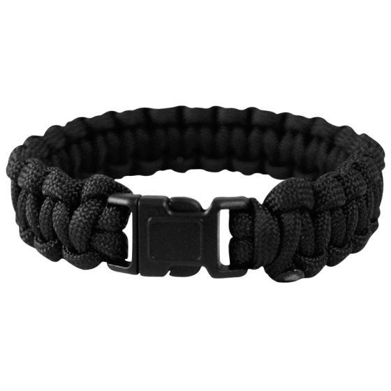 Mil-Tec Polsband 22 mm Parachutekoord - Zwart