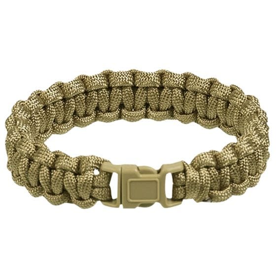 Mil-Tec Polsband 15 mm Parachutekoord - Coyote