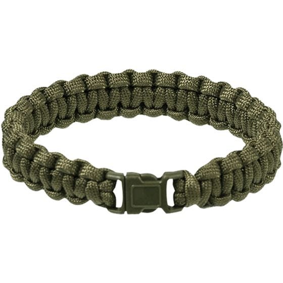 Mil-Tec Polsband 15 mm Parachutekoord - Olijf