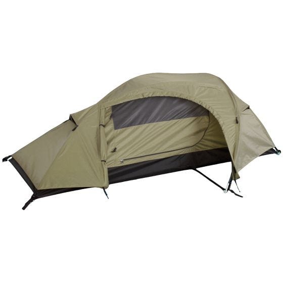 Mil-Tec Recom Eenpersoons Tent - Coyote
