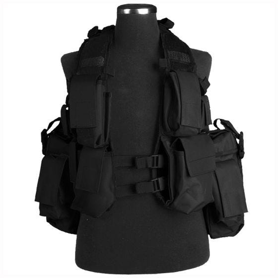 Mil-Tec South African Assault Vest - Zwart