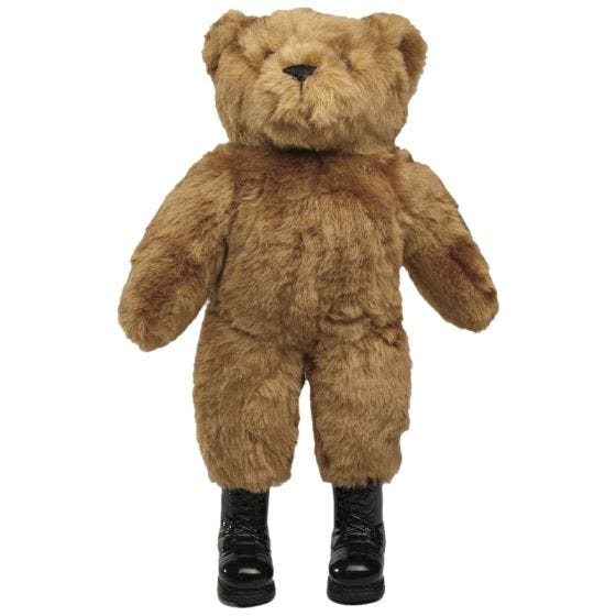 Mil-Tec Grote Teddybeer met Laarzen