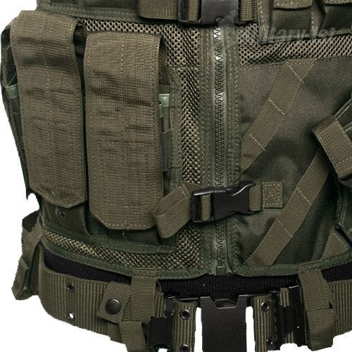Mil-Tec USMC Tactisch Vest - Olijf