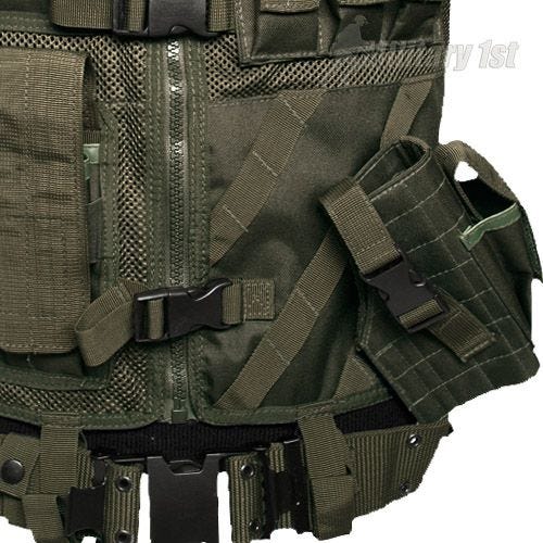 Mil-Tec USMC Tactisch Vest - Olijf