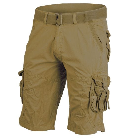 Mil-Tec Vintage Survival Short - Voorgewassen Coyote