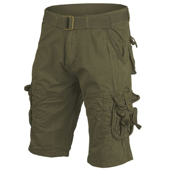 Mil-Tec Vintage Survival Short - Voorgebleekt Olijfgroen