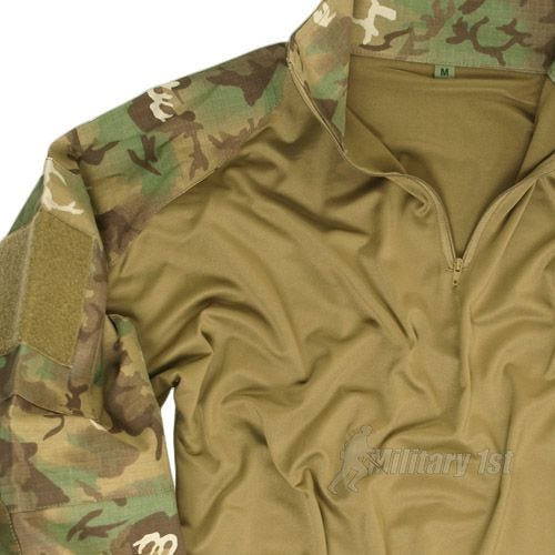 Mil-Tec Warrior Overhemd met Elleboogbeschermers - Arid Woodland