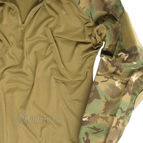 Mil-Tec Warrior Overhemd met Elleboogbeschermers - Arid Woodland