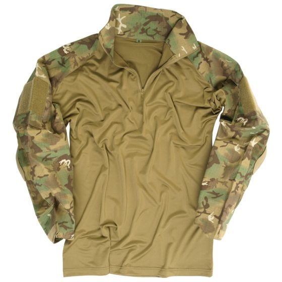 Mil-Tec Warrior Overhemd met Elleboogbeschermers - Arid Woodland