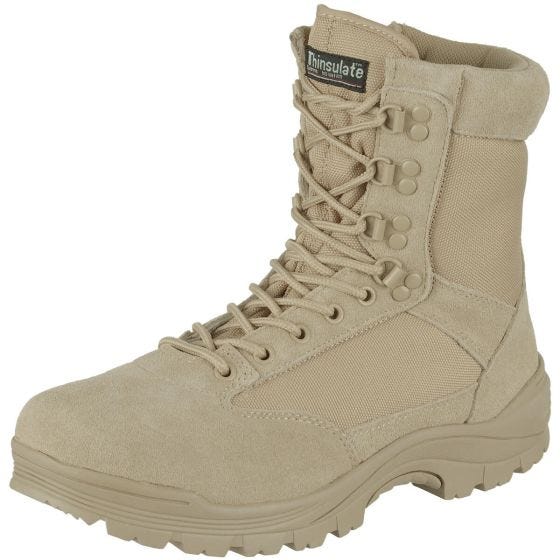 Mil-Tec Laarzen met Zijrits Tactisch - Khaki