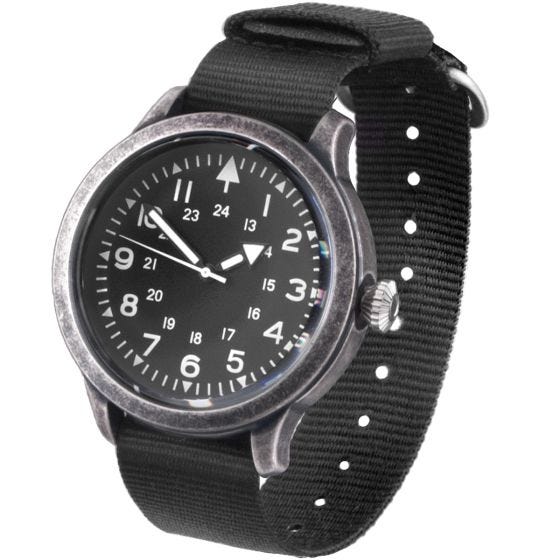 Mil-Tec British Style Legerhorloge Roestvrij Staal