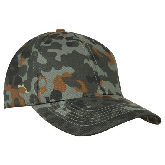 Mil-Tec Baseballpet met Plastic Band - Flecktarn