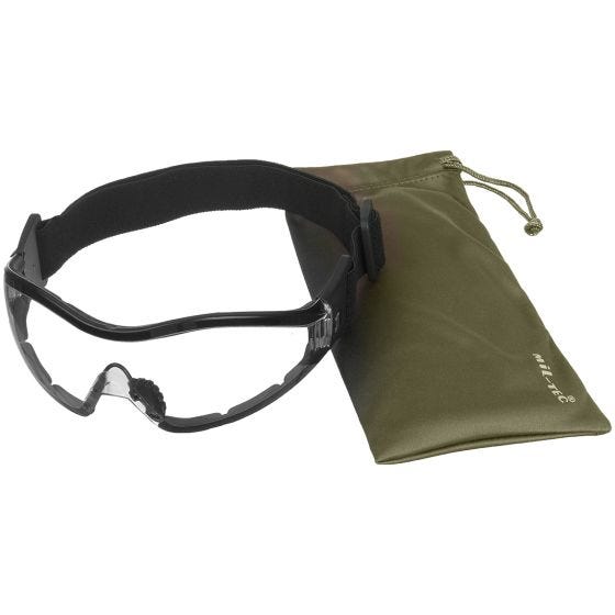 Mil-Tec Commando Para Stofbrillen - Transparant