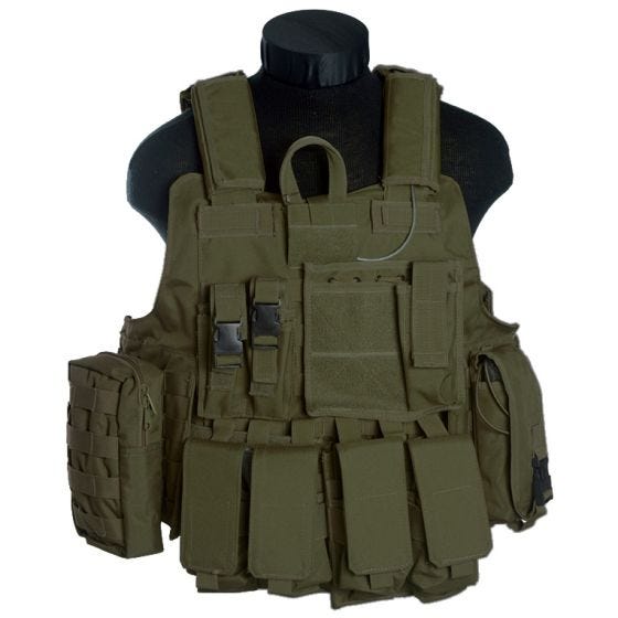 Mil-Tec M.Release MOLLE Gevechtsvests - Olijf