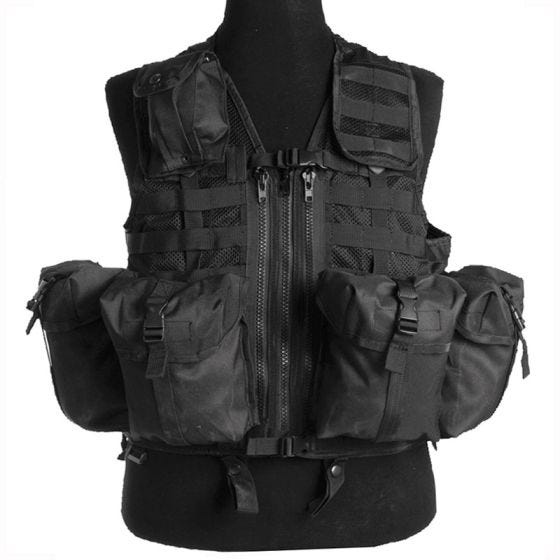 Mil-Tec Modular System Tactisch Vest - Zwart