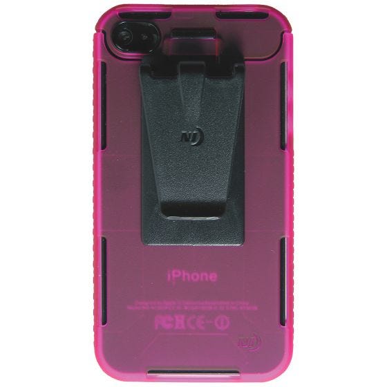 Nite Ize Connect Case for iPhone 4/4S Telefoonhoesje - Roze Doorschijnend