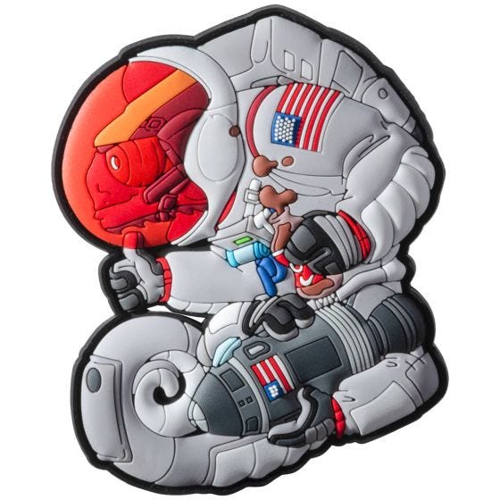 Patchlab Chameleon Apollo Armstrong Patch - Grijs