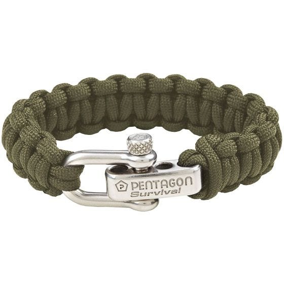 Pentagon Survival Armband - Olijfgroen