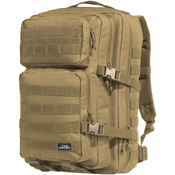 TAC MAVEN Assault Grote Rugzak - Coyote