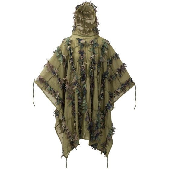 Helikon Leaf Ghillie Poncho - US Woodland