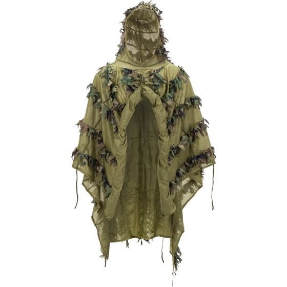 Helikon Leaf Ghillie Poncho - US Woodland