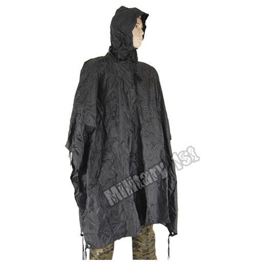 Mil-Tec Waterdichte Poncho Ripstop - Zwart