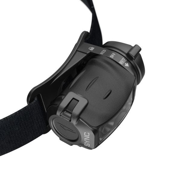Princeton Tec Sync White LED Hoofdlantaarn - Zwart / Donkergrijs