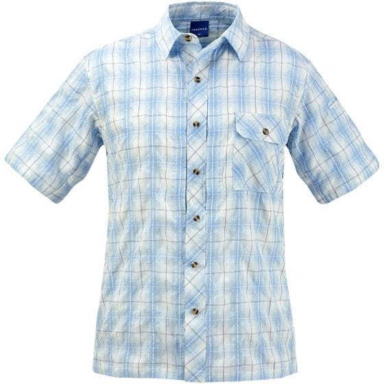 Propper Covert Overhemd met knopen en korte mouwen - Light Blue Plaid