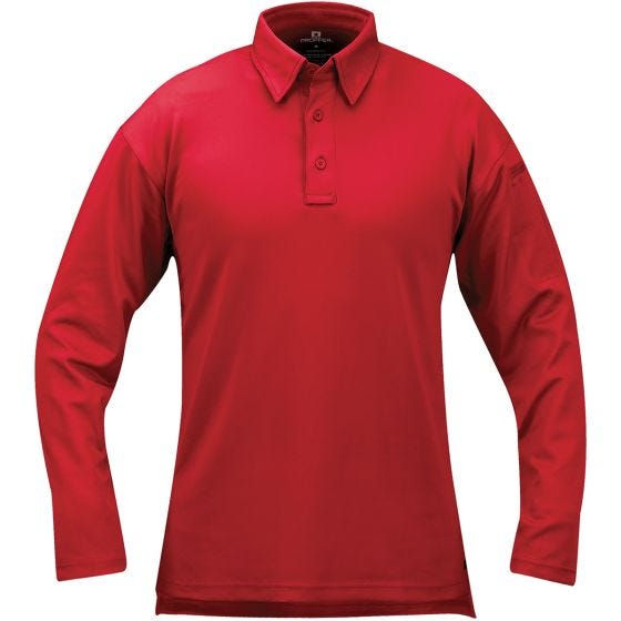 Propper I.C.E. Performance Polo met Lange Mouwen Heren - Rood
