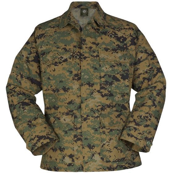 Propper BDU Uniformjas Polykatoen Ripstop - Digital Woodland