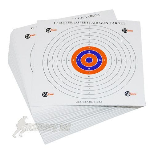 SMK Colour Centre Papieren Schietdoelen 14 cm Verpakking met 100 Stuks