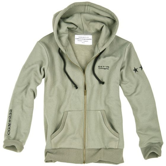 Surplus Stars Hoodie - Lichtolijfgroen