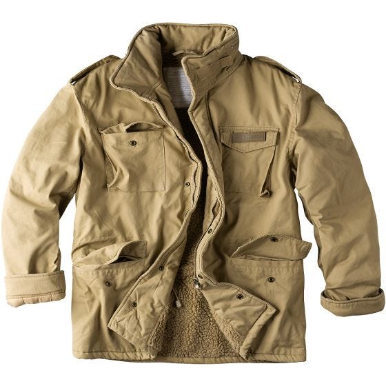 Surplus Paratrooper Winterjas - Beige Gebleekt