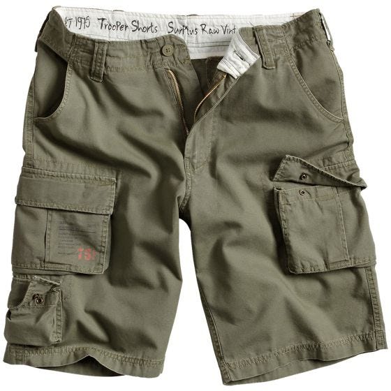 Surplus Trooper Short - Olijfgroen Gebleekt