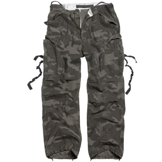 Surplus Vintage Fatigues Broek - Black Camo